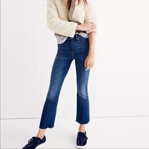 MADEWELL Cali Demi Boot Jeans Raw Hem